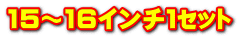 15～16インチ１ｾｯﾄ
