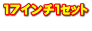 17インチ１ｾｯﾄ 